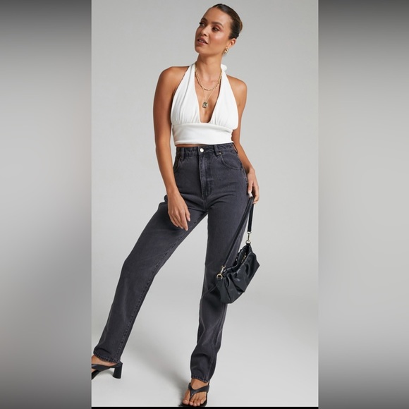 NWT Rollas Elle Jeans in Comfort Smoke - Size 27 - Picture 3 of 11